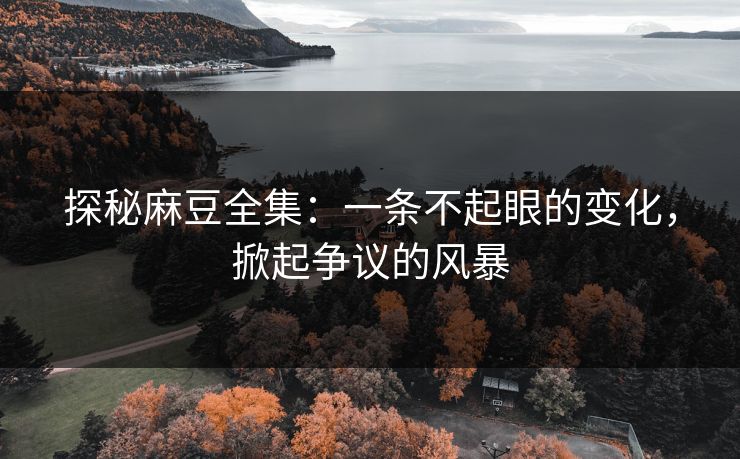探秘麻豆全集：一条不起眼的变化，掀起争议的风暴  第1张